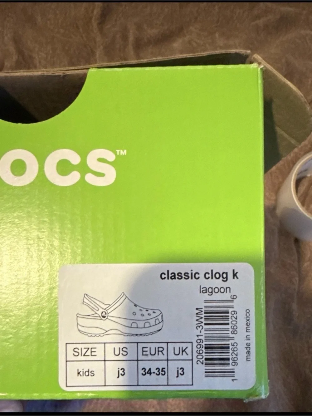 CROCS Kids Classic Clog in Aqua